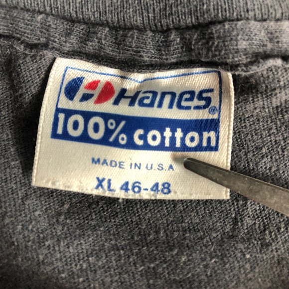 Vintage 1984 The Three Stooges Shirt Mens Medium Grey Graphic Print Short Sleeve - Picture 8 of 12